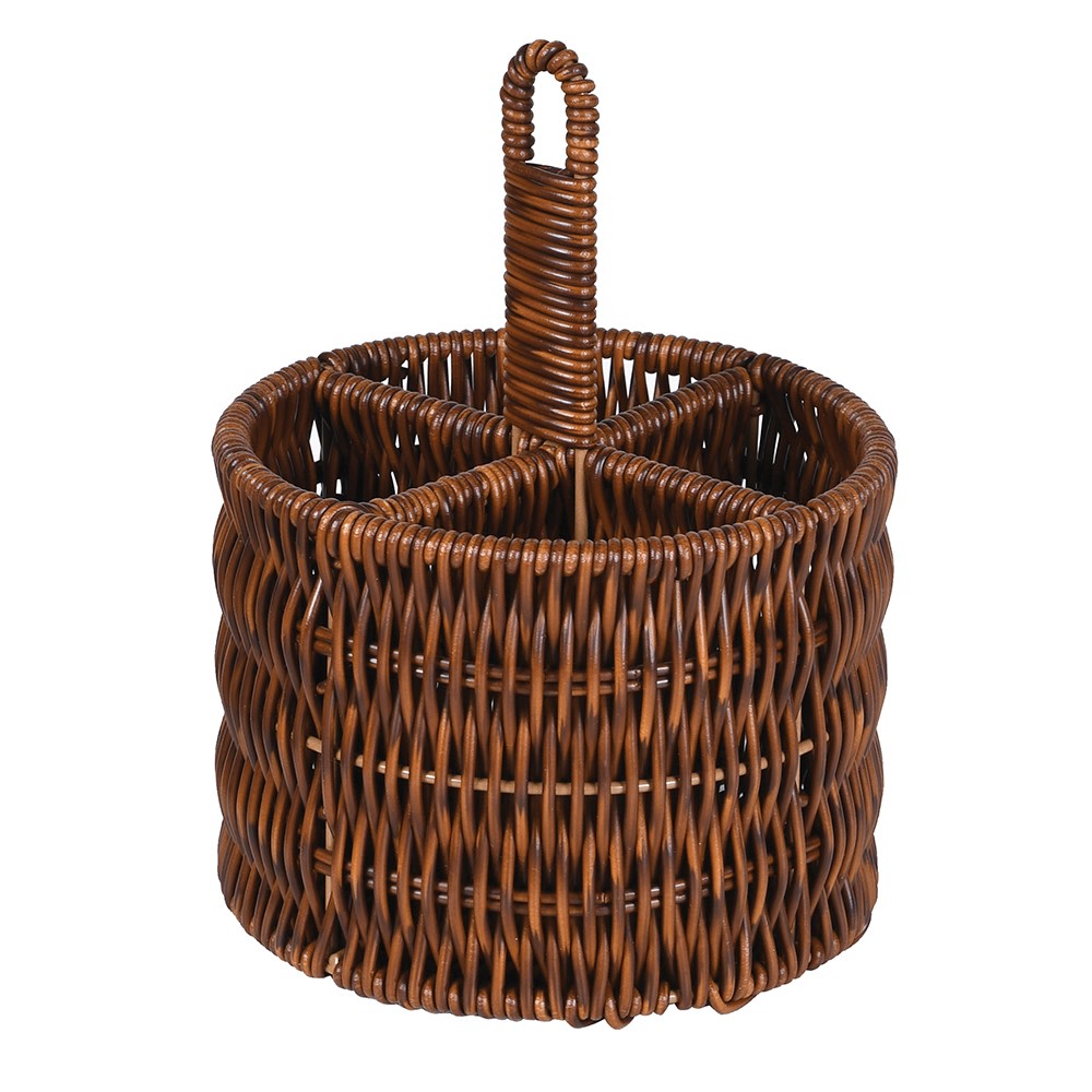 Ashford Faux Rattan Utensil Holder