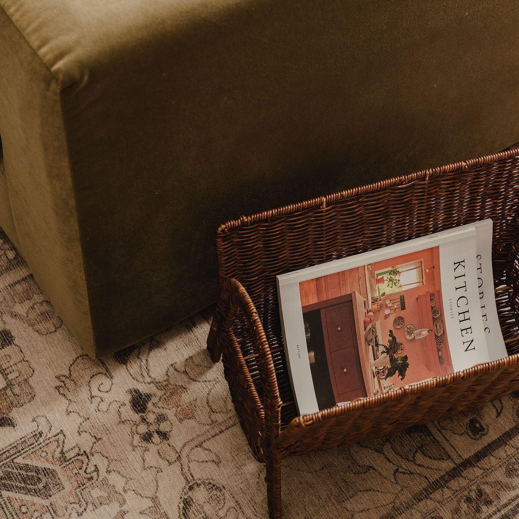 Ashford Faux Rattan Magazine Rack