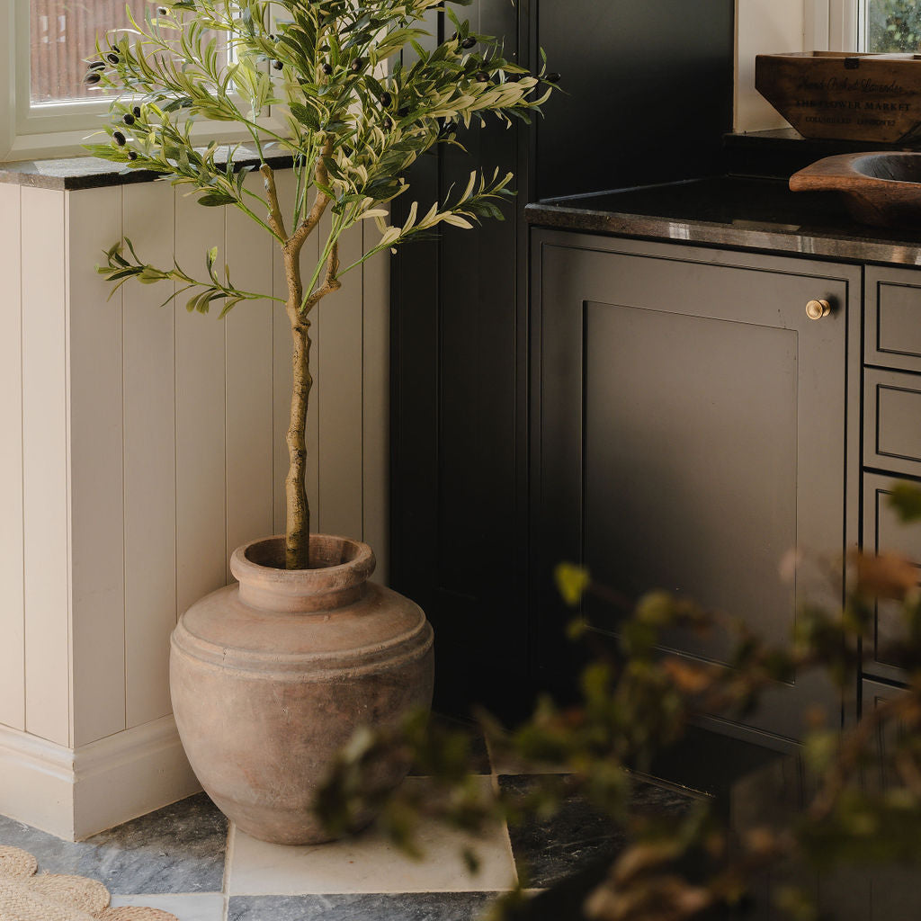 Athena Rustic Brown Roman Style Water Pot