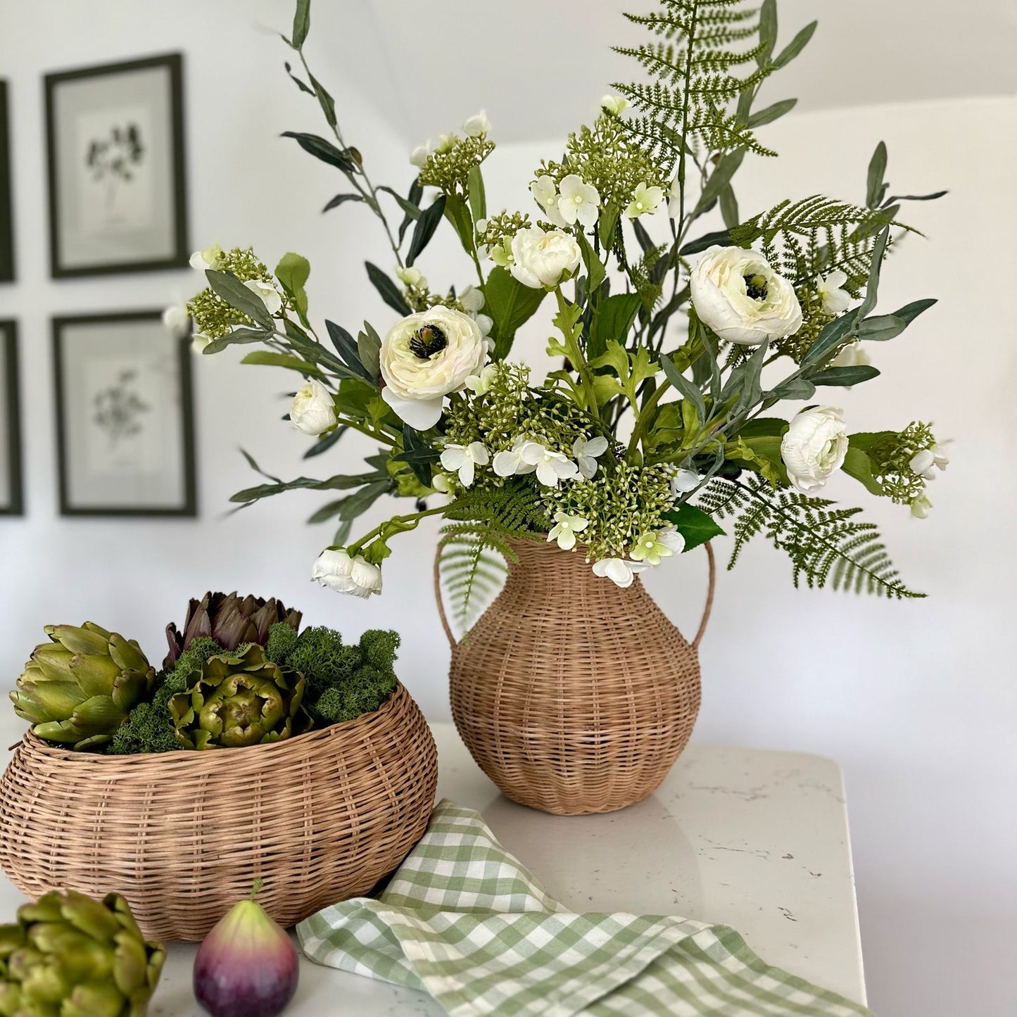 Faux Purple Artichoke | Set of Three