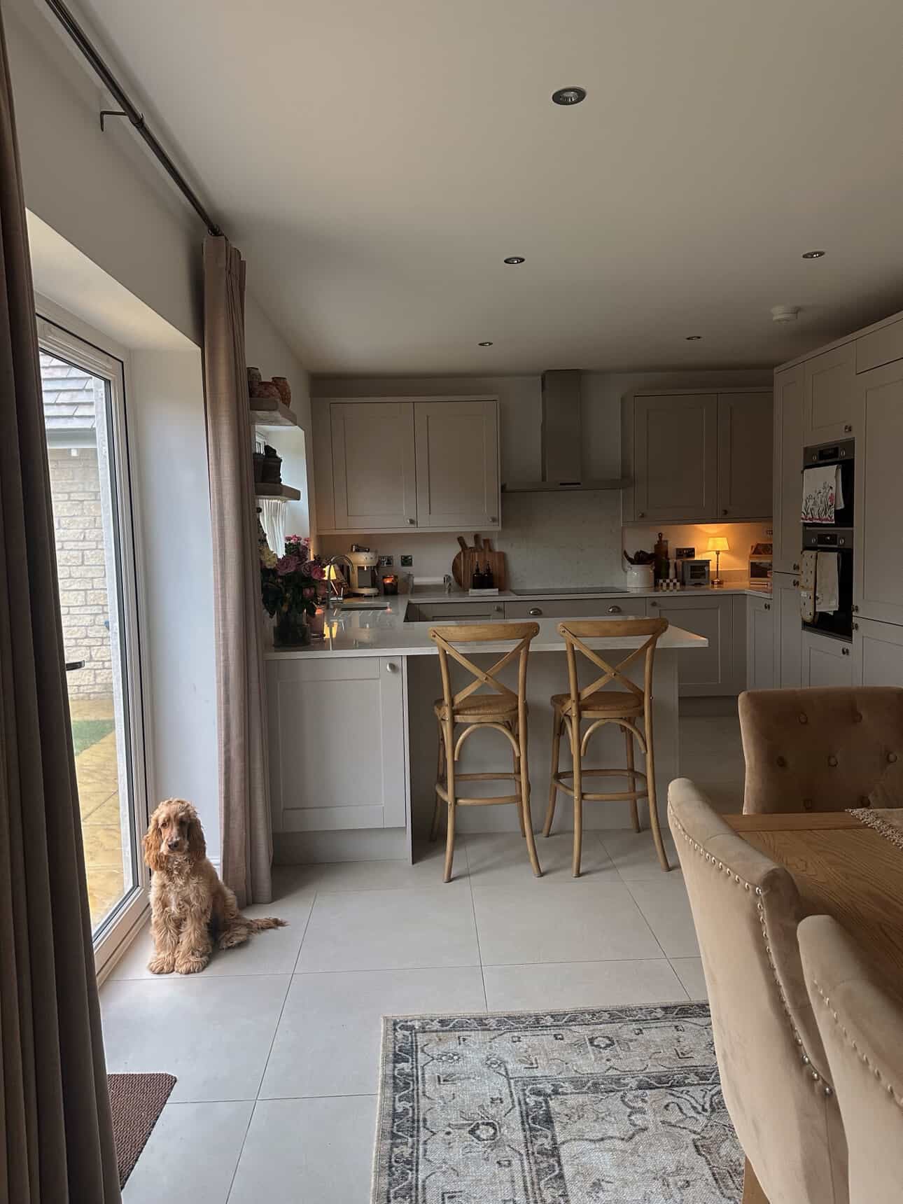 Set of 2 Natural Bistro Bar Stools