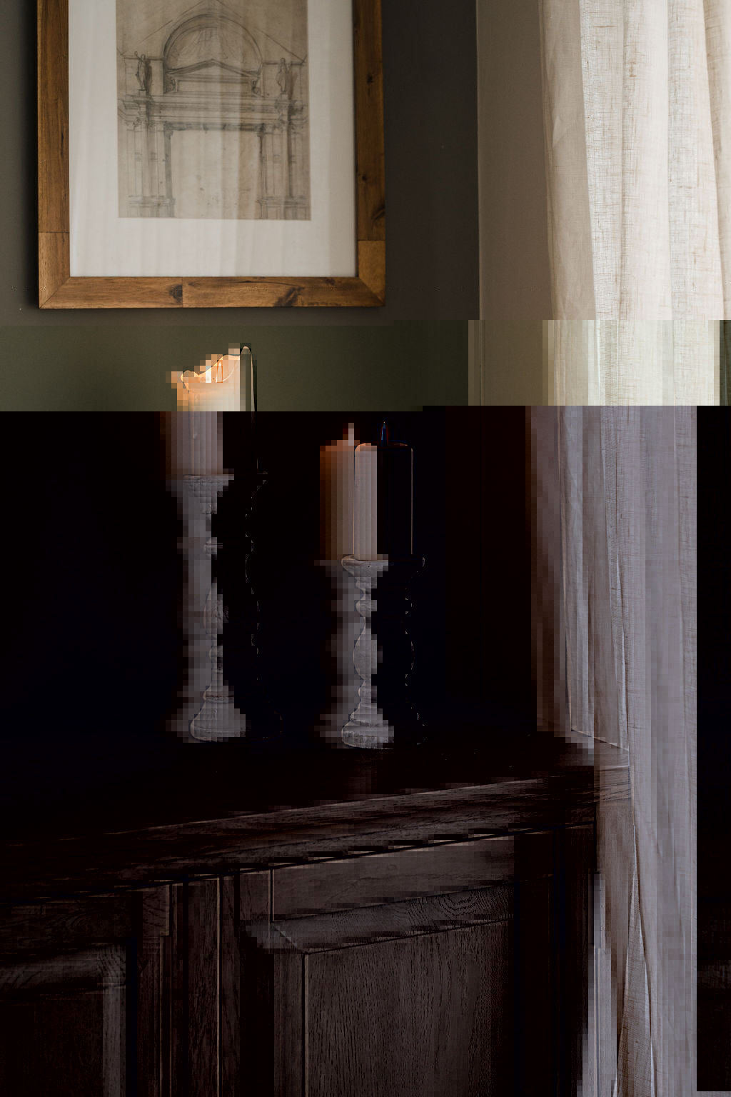 White Stone Candle Holders Sale