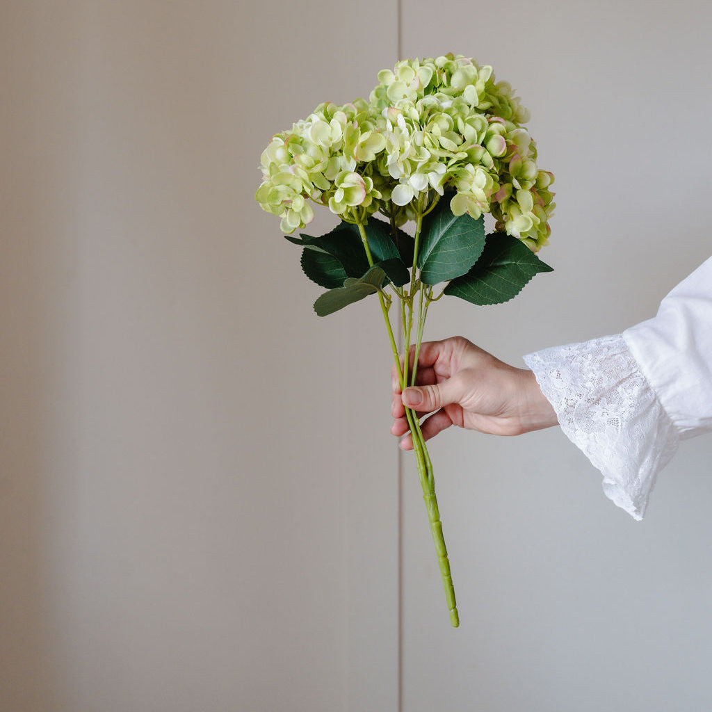 Green Artificial Hydrangea Bouquet