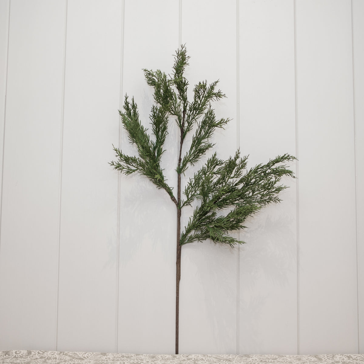 Tall Real Touch Cedar Cypress Stem