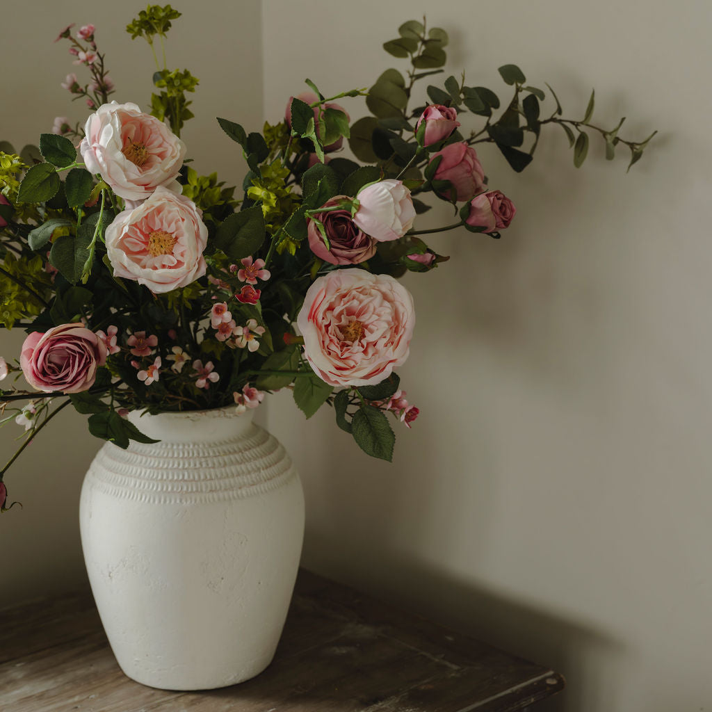 Luxury Pink Faux Rose Bouquet