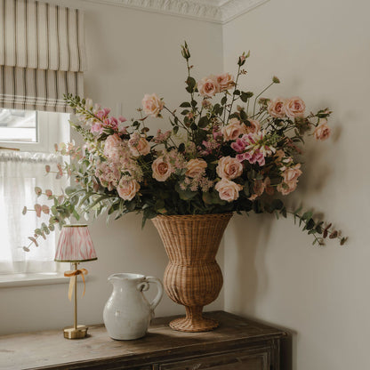 Blush Rose with Bud Stem