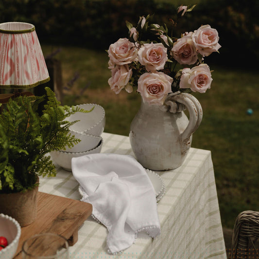 Blush Rose with Bud Stem