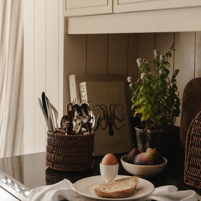 Ashford Faux Rattan Utensil Holder