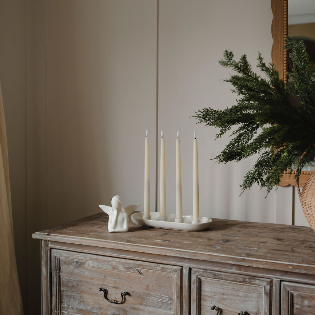 Ceramic Four-Candle Centrepiece Holder