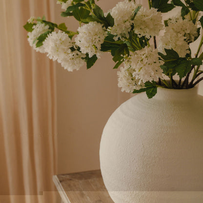 Faux White Snowball Viburnum