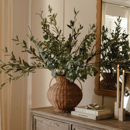 Woven Wicker Vase Large