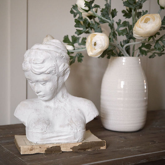 Beautiful Stone Woman's Head Icon