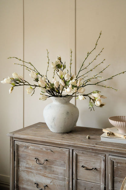 Darcy Antique White Vase