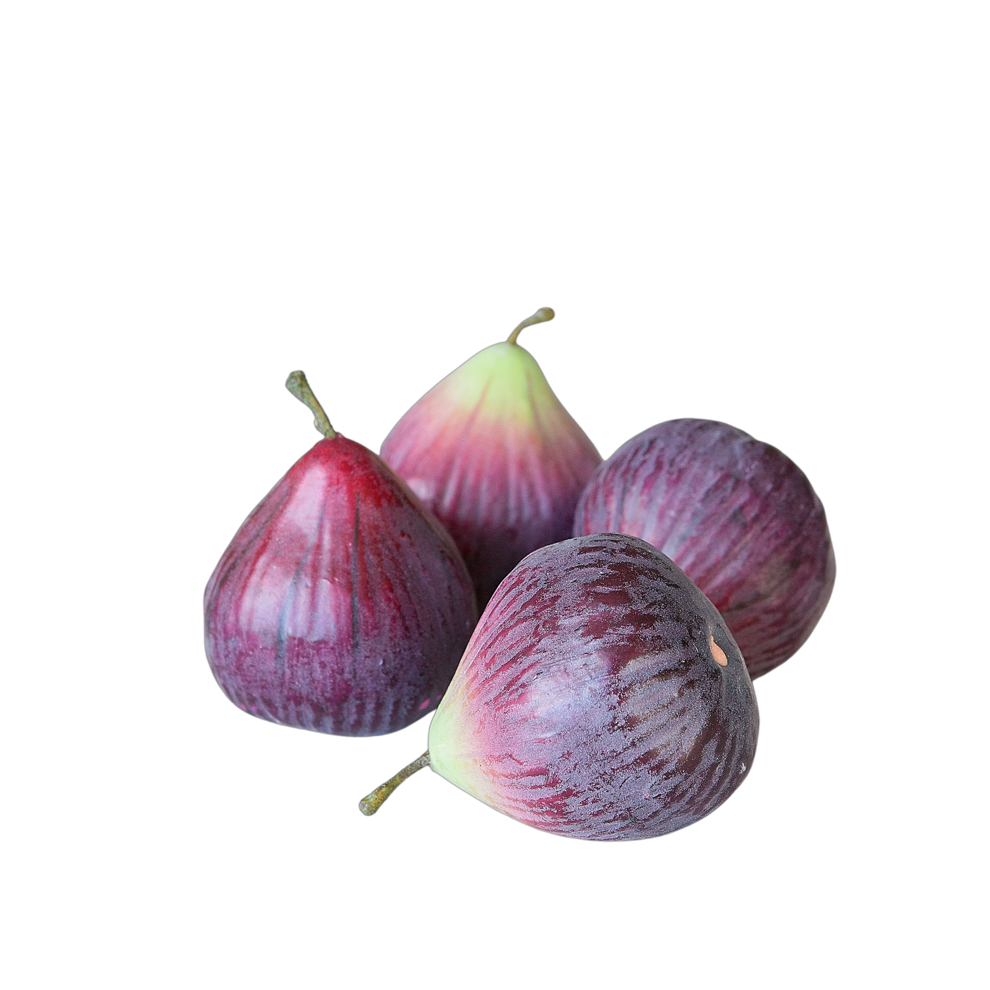 Close up of lifelike faux figs