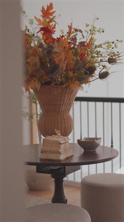 Autumn Mixed Foliage Branch – Faux Mixed Fall Foliage Stem, 110cm