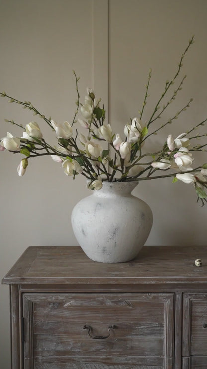 Darcy Antique White Vase